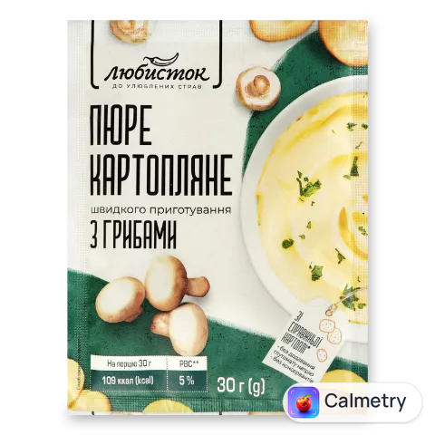 Пюре «Любисток» картопляне з грибами