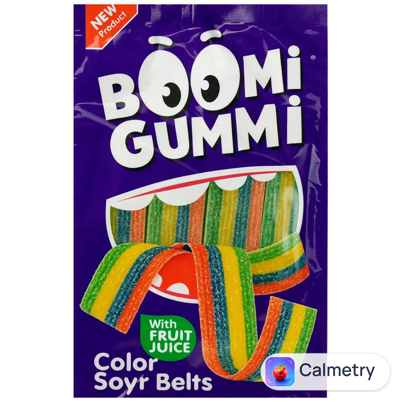Цукерки Boomi Gummi Sour Belts желейні 70г — фото продукту