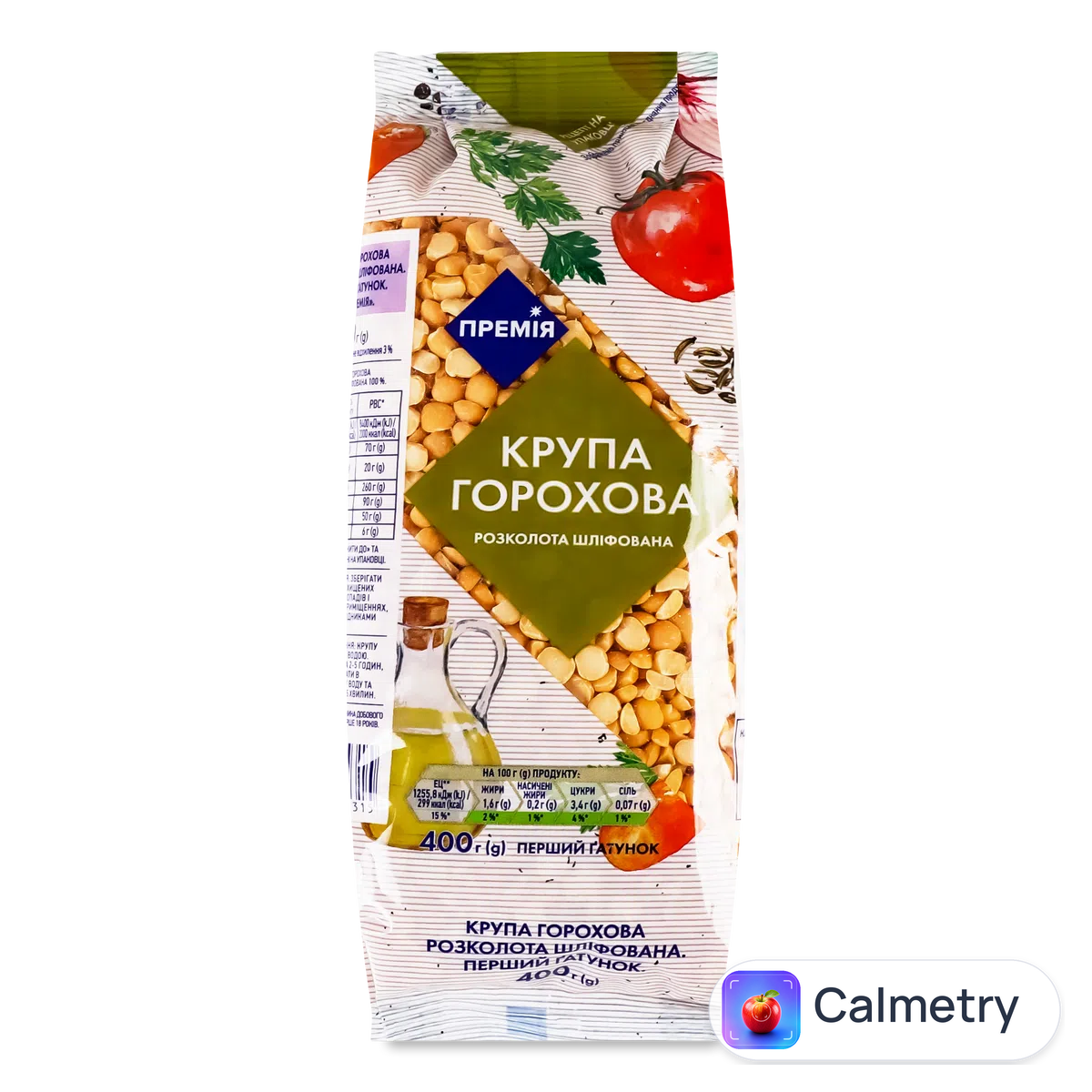 Крупа горохова «Премія»® розколота 400г