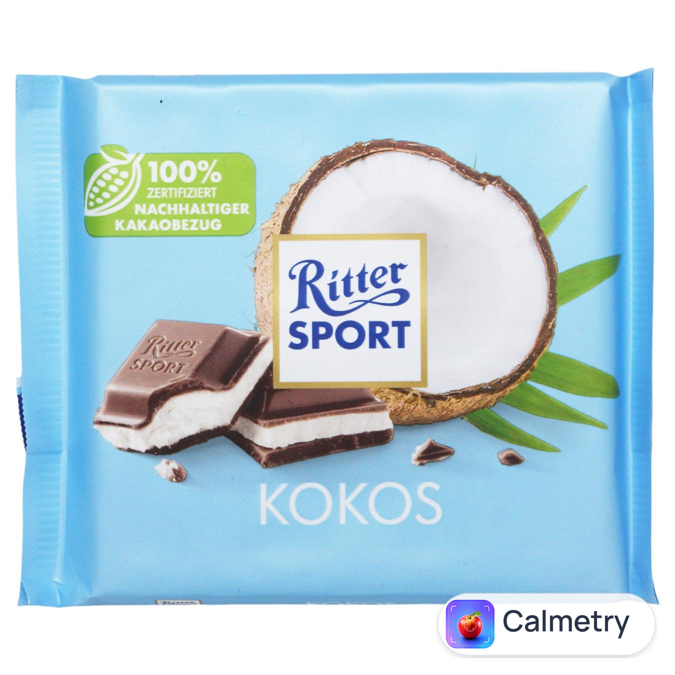 Шоколад молочний Ritter Sport з кокосово-молочним кремом 100г — фото продукту