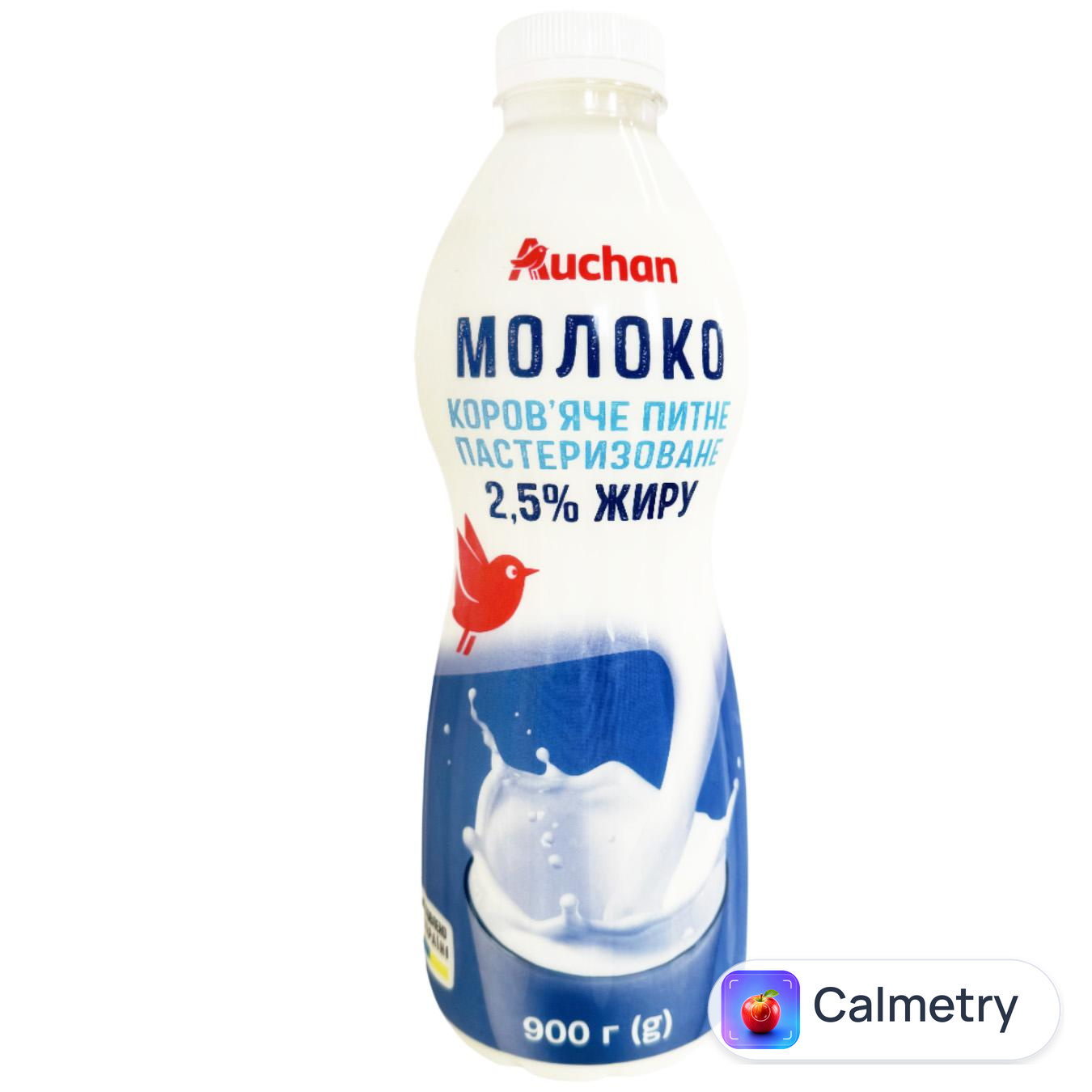Молоко Auchan 2,5% 900г