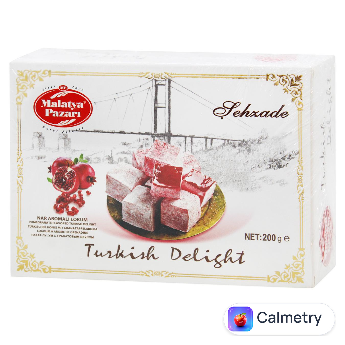 Рахат-лукум Malatya Pazari Шехзаде гранатовий 200г
