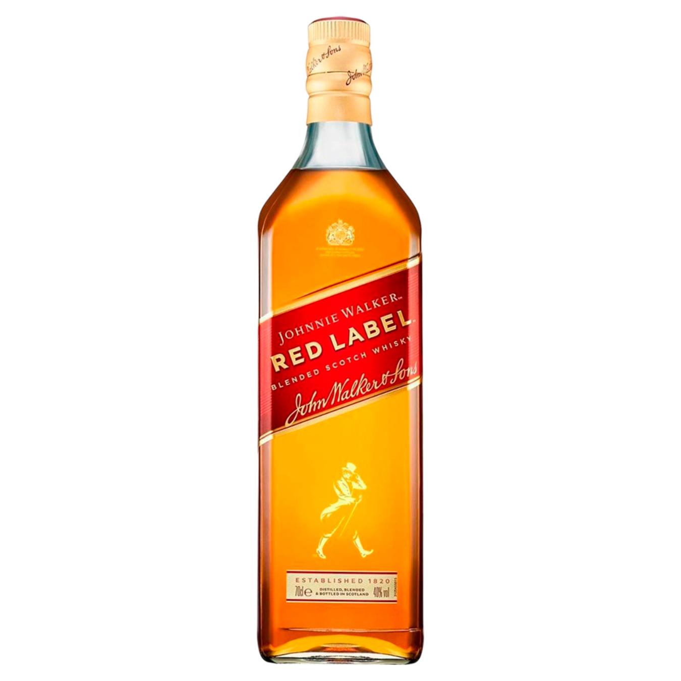 Віскі Johnnie Walker Red Label подарунковий набір 40% 0,7л — фото продукту