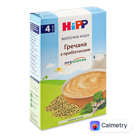 Каша гречана Hipp молочна з пробіотиками, 250г