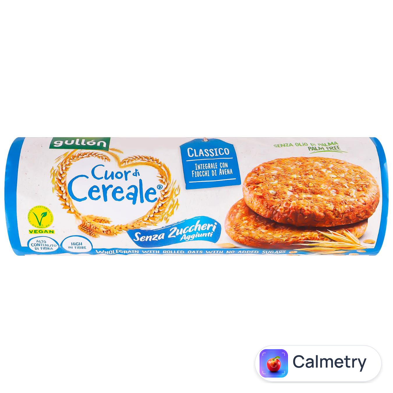 Печиво без цукру Gullon Tube Cuor di Cereale Традиційне 280 г