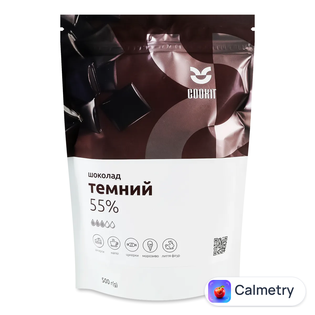 Шоколад Cookit темний 55% 500г