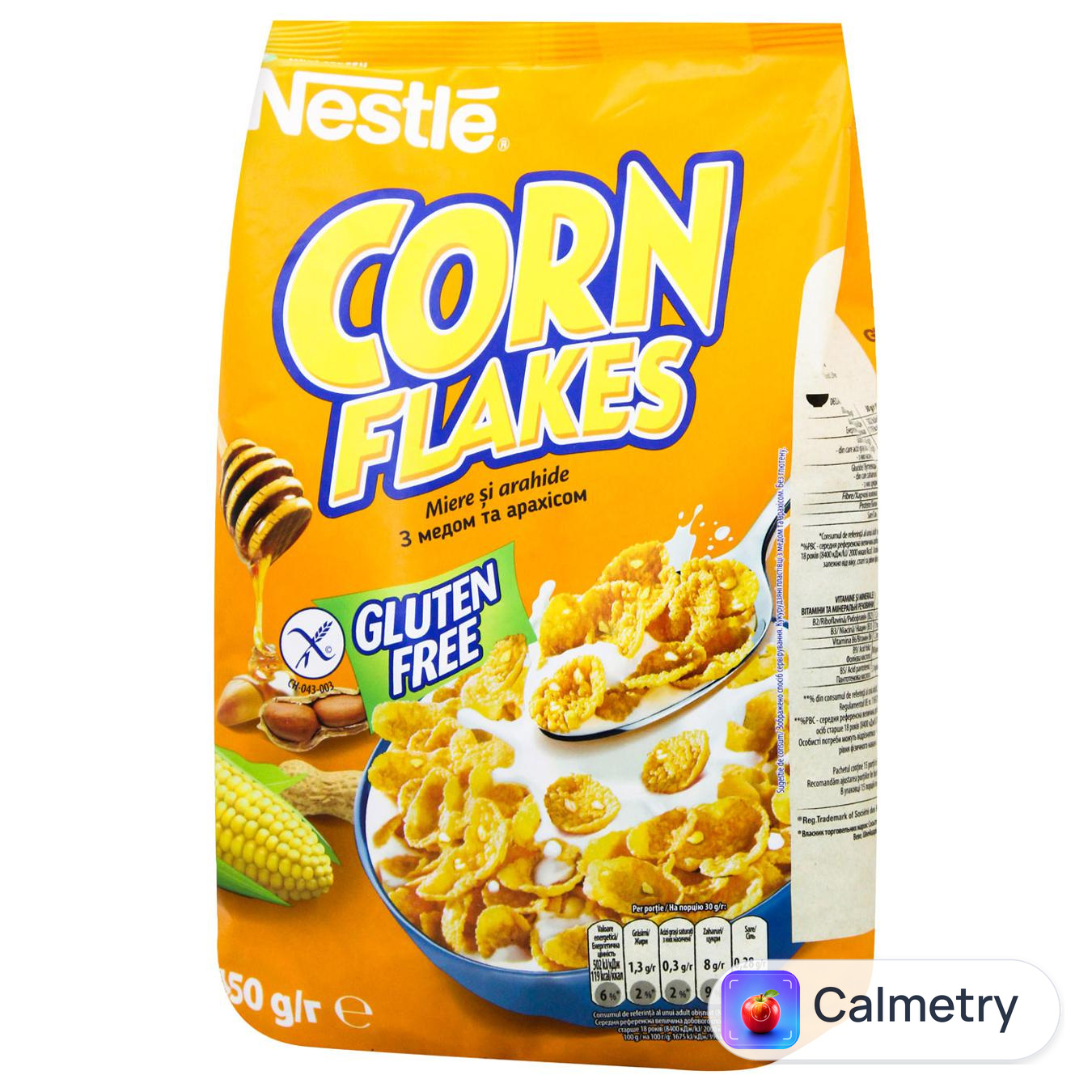 Сніданок сухий NESTLÉ® CORN FLAKES® Honey Nut 450г — фото продукту