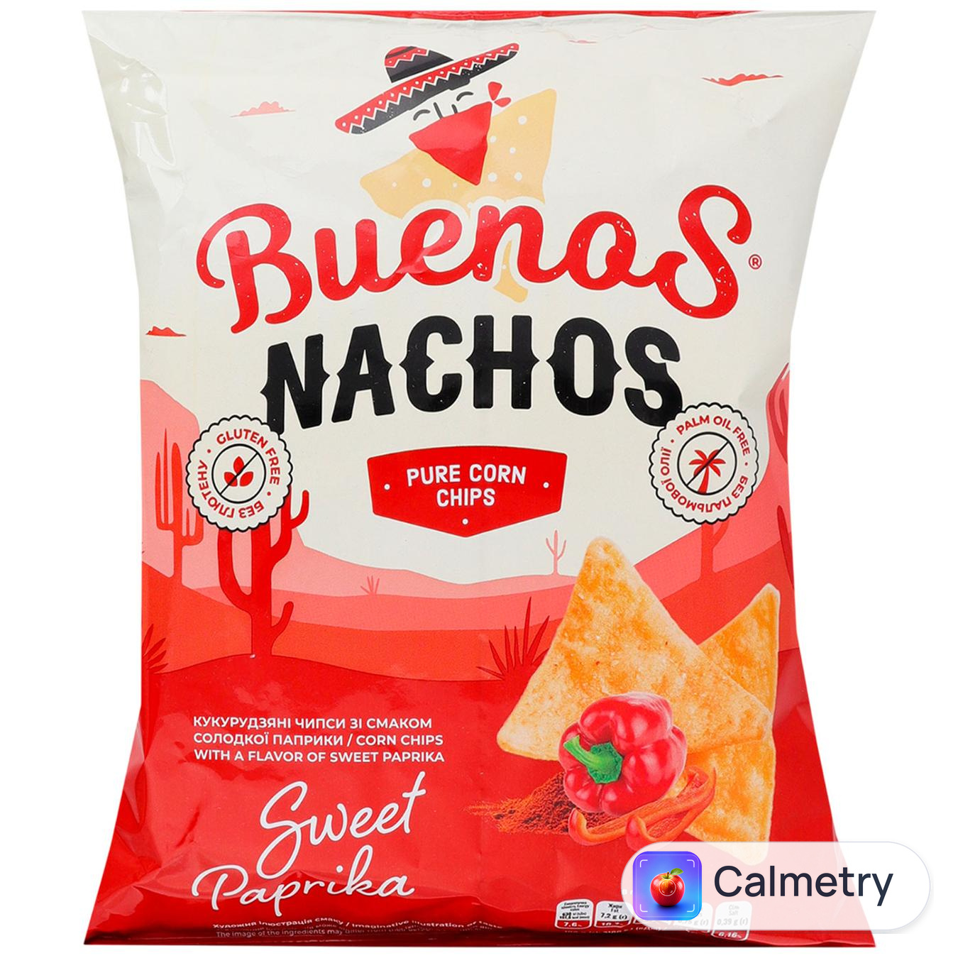 Чипси кукурудзяні Buenos Nachos зі смаком солодкої паприки 90г — фото продукту