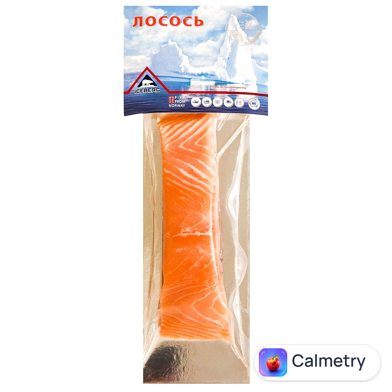 Лосось Iceberg філе-шматок на шкірі слабосолений 130г