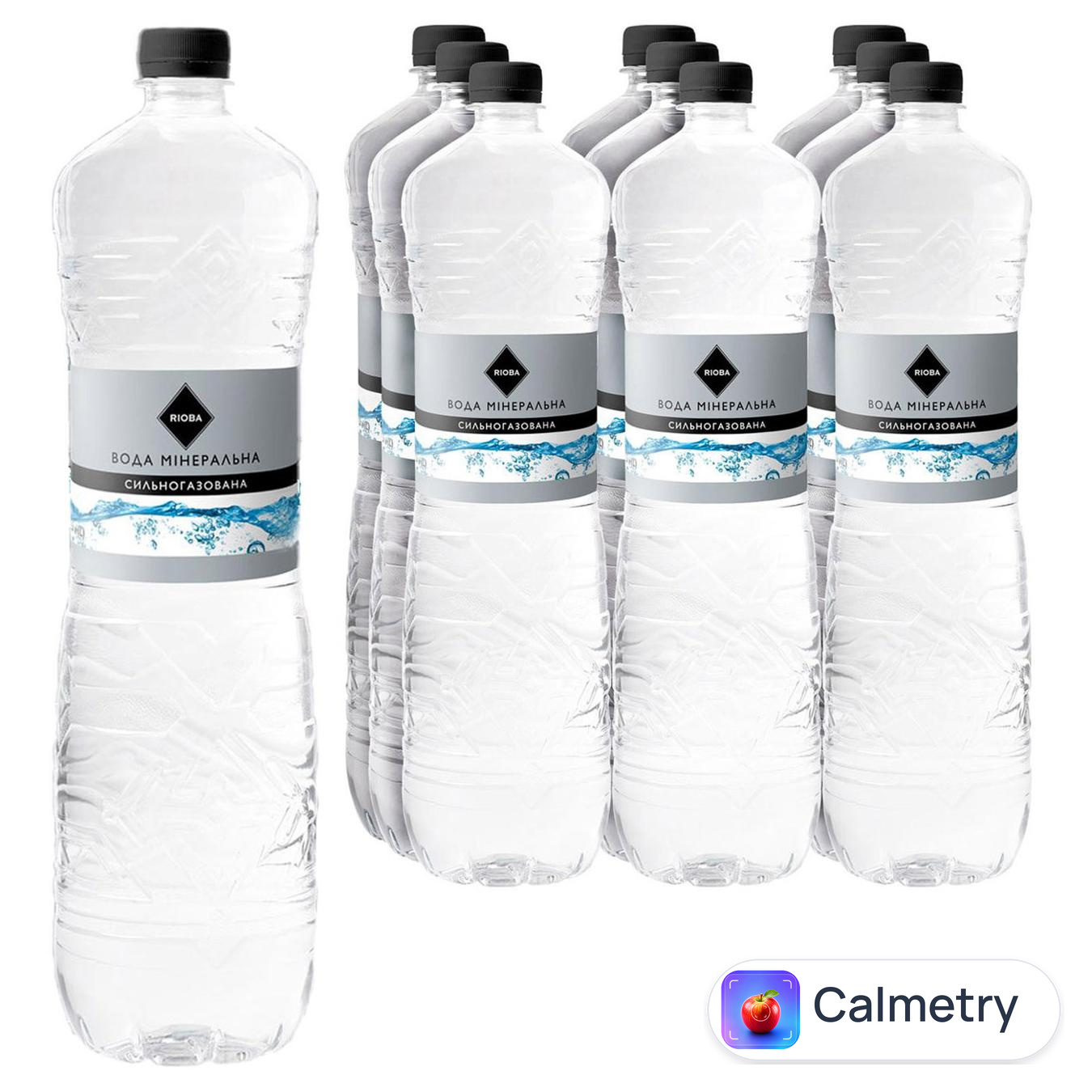 Вода мінеральна Rioba сильногазована 1,5л 6шт