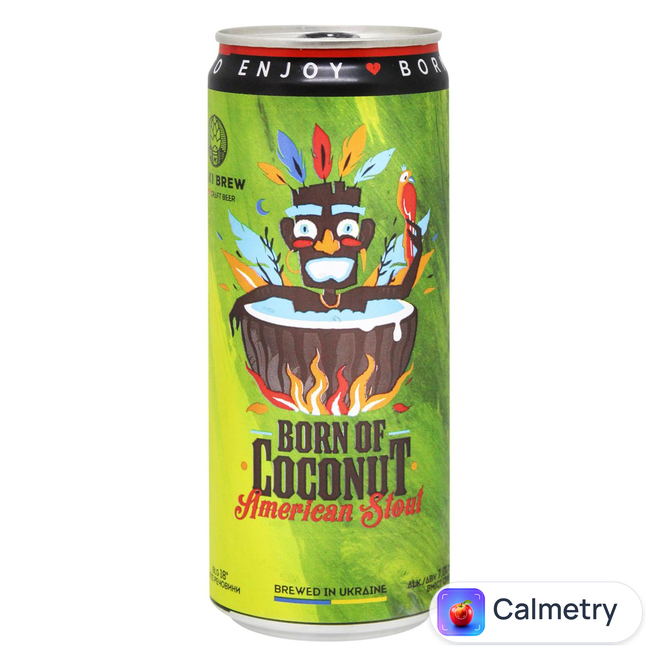 Пиво Mikki Brew Born of Coconut American Stout темне нефільтроване 7% 0,33л