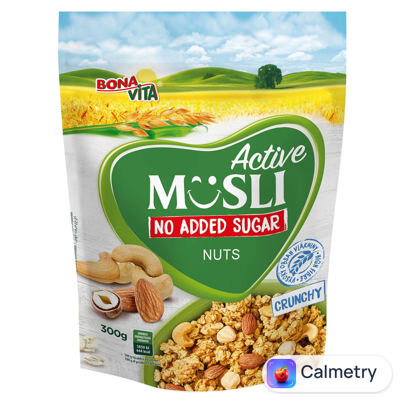 Мюслі Bona Vita хрусткі з горіхами без цукру 300г — фото продукту