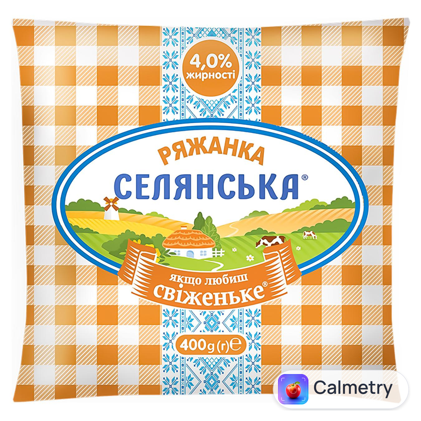 Ряжанка Селянська 4% 400г