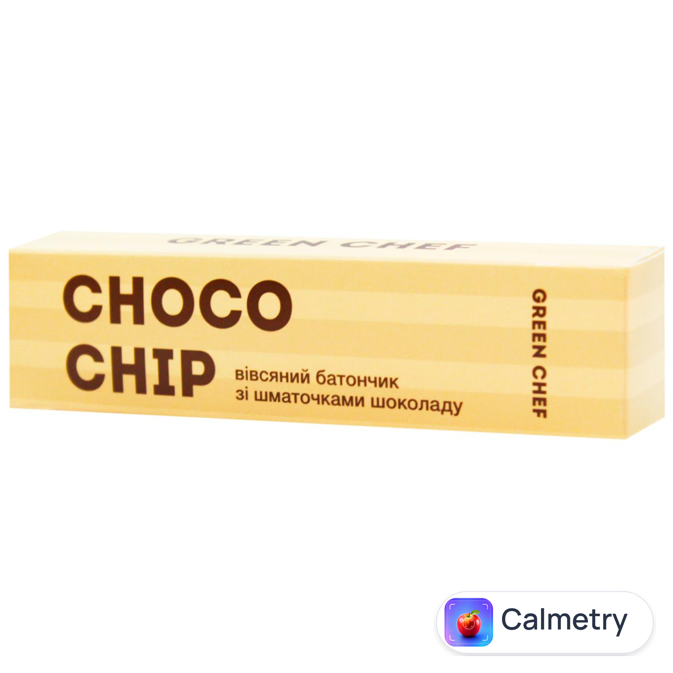 Батончик Green Chef Choco Chip з пластівцями та шматочками шоколаду 40г