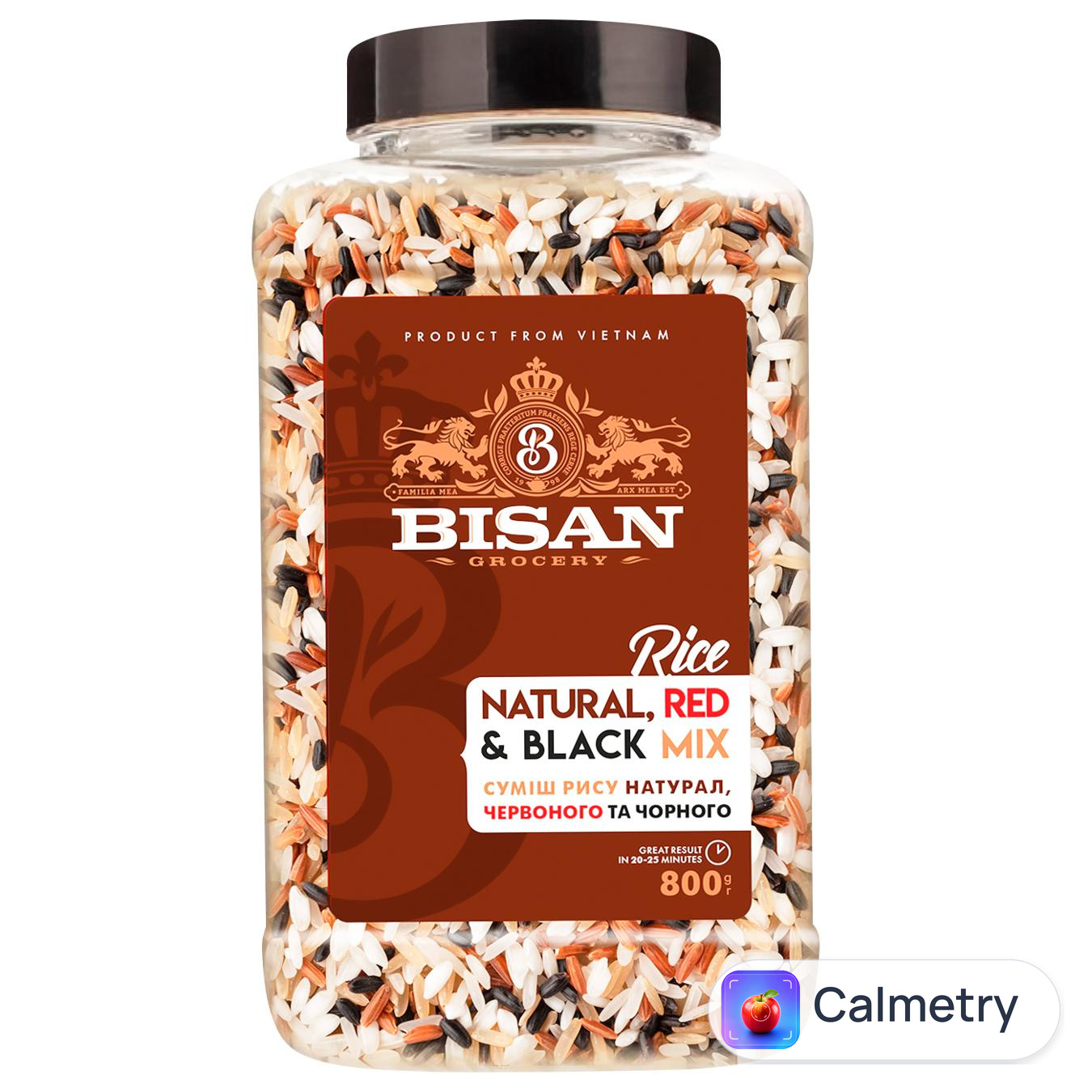 Рис Bisan Natural червоний чорний мікс 800г