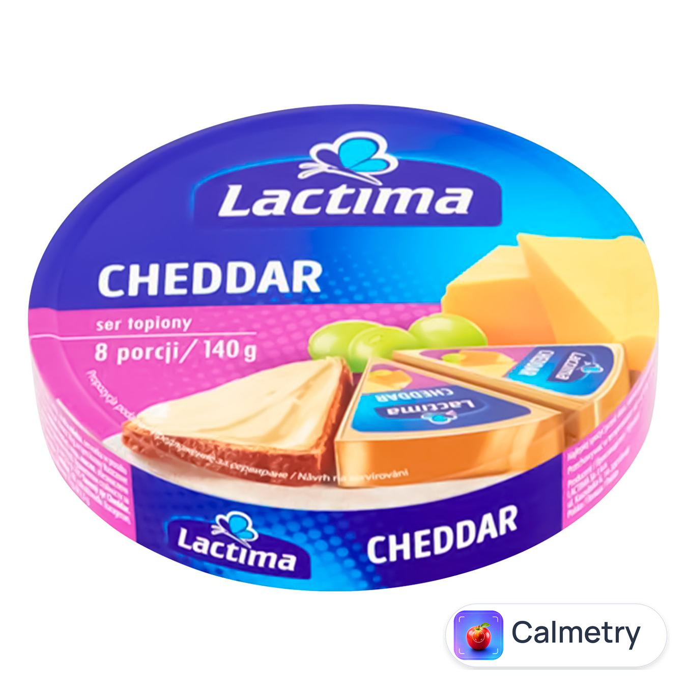 Сир плавлений Lactima Cheddar 40% 120г