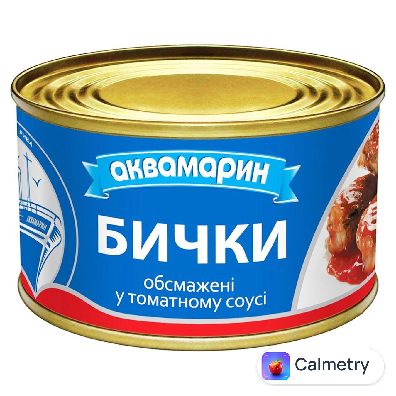 Бички Аквамарин обсмажені у томатному соусі 230г — фото продукту