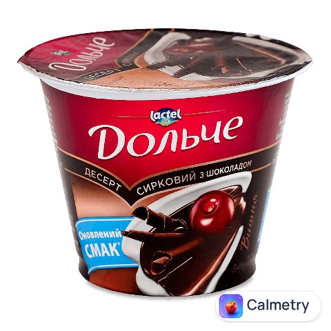 Десерт сирковий Дольче вишня-шоколад 3,4% стакан, 180г