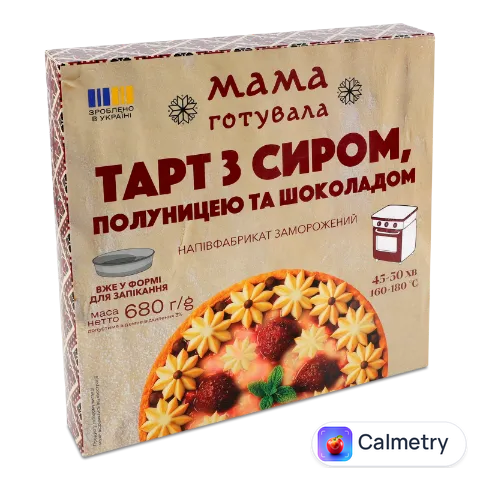 Тарт Мама готувала з сиром полуницею та шоколадом