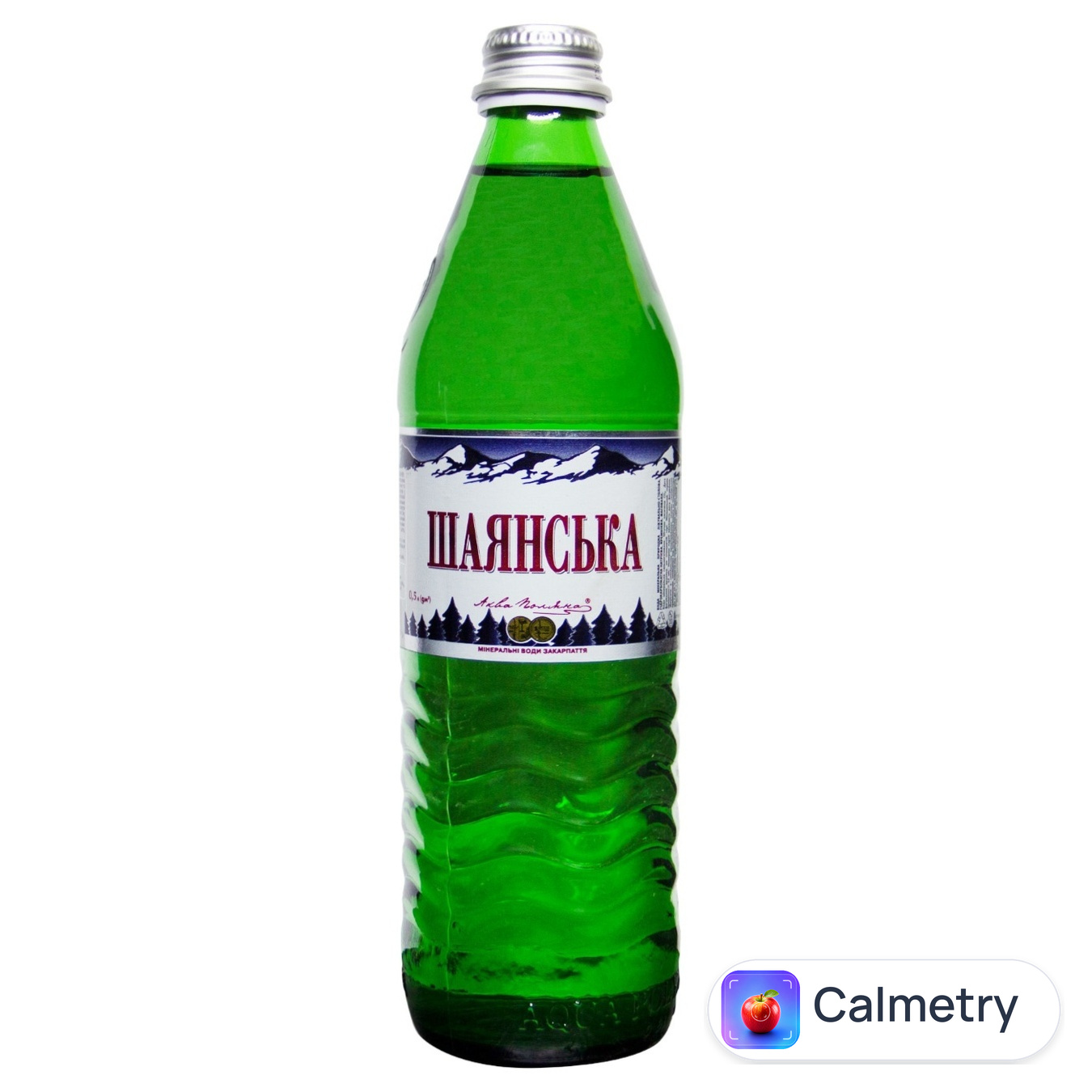 Вода сильногазована Аква Поляна Шаянська мінеральна 0,5л