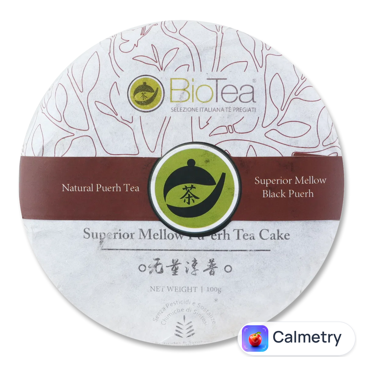 Чай чорний BioTea «Пу-ер» Superior Mellow пресований 100г