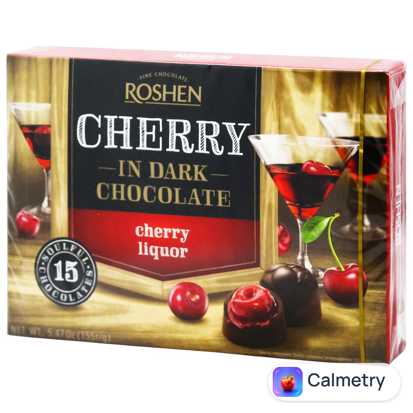 Цукерки Roshen Вишня з вишневим лікером 155г