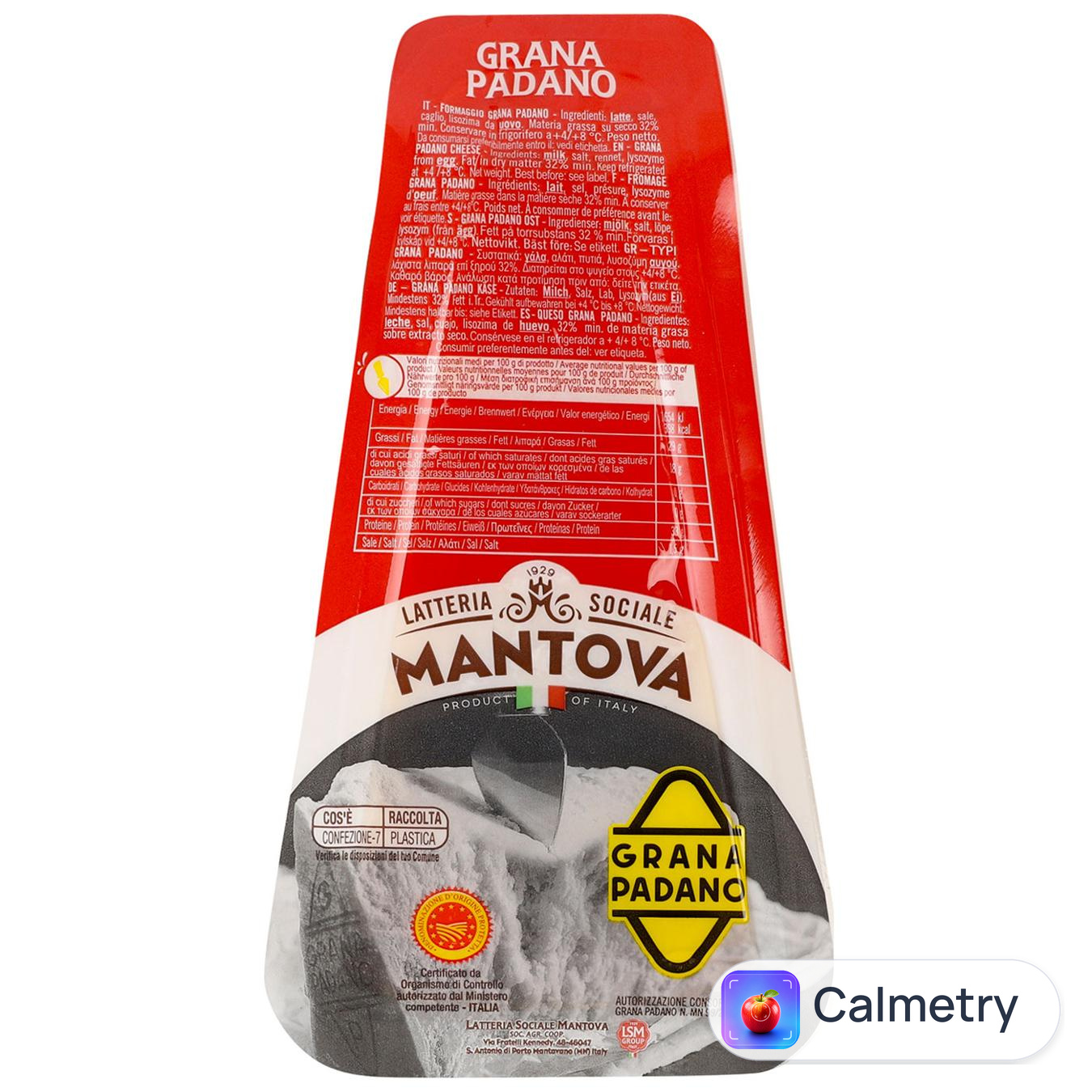 Сир Latteria Sociale Mantova Грана Падано 10 місяців 32% 200г