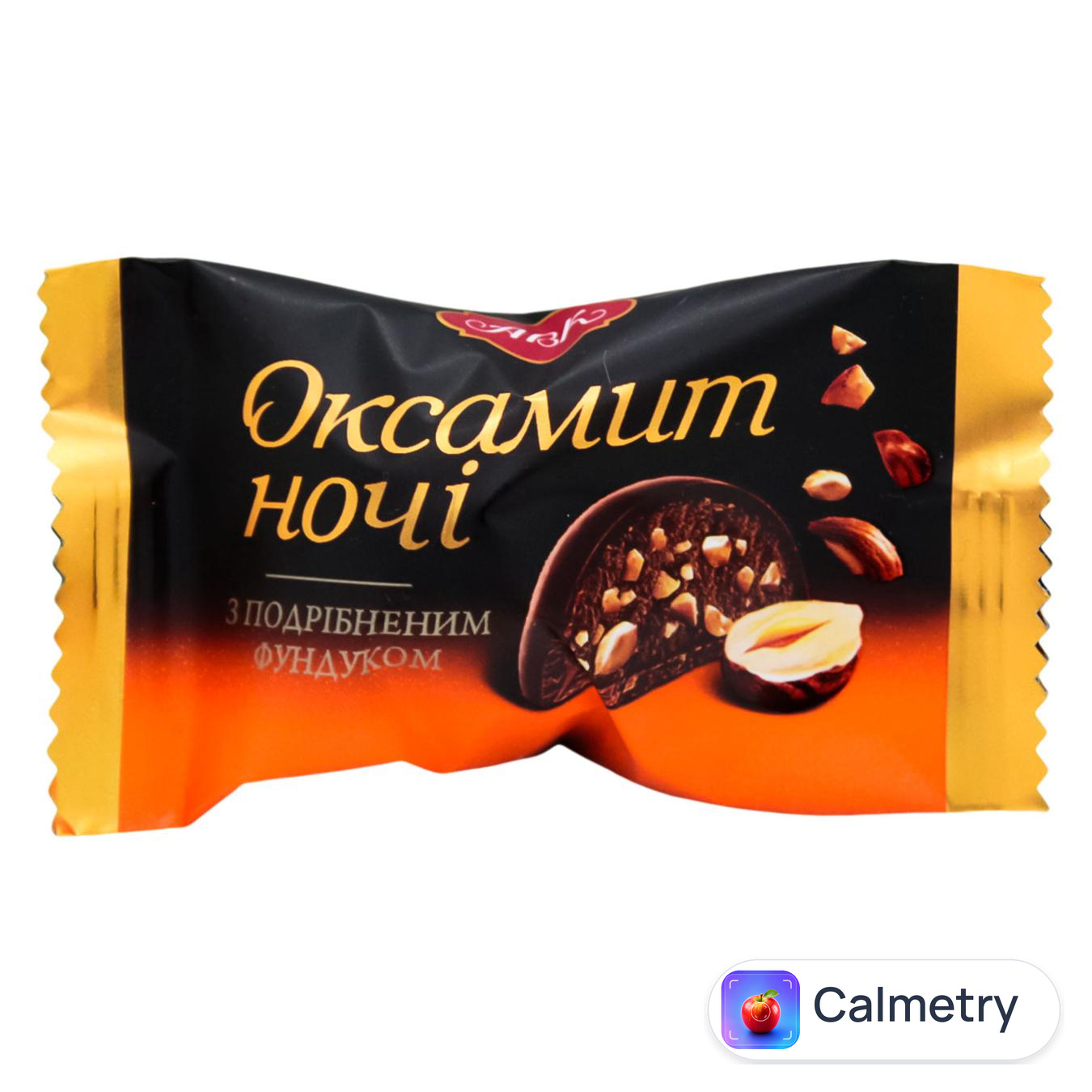 Цукерки АВК Оксамит ночі з цілим фундуком