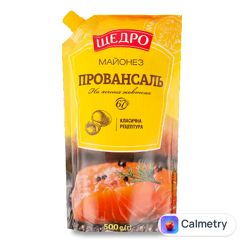 Майонез Щедро Провансаль 67% д/п, 500г