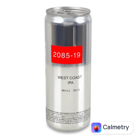 Пиво «2085-19» West Coast IPA світле нефільтроване з/б