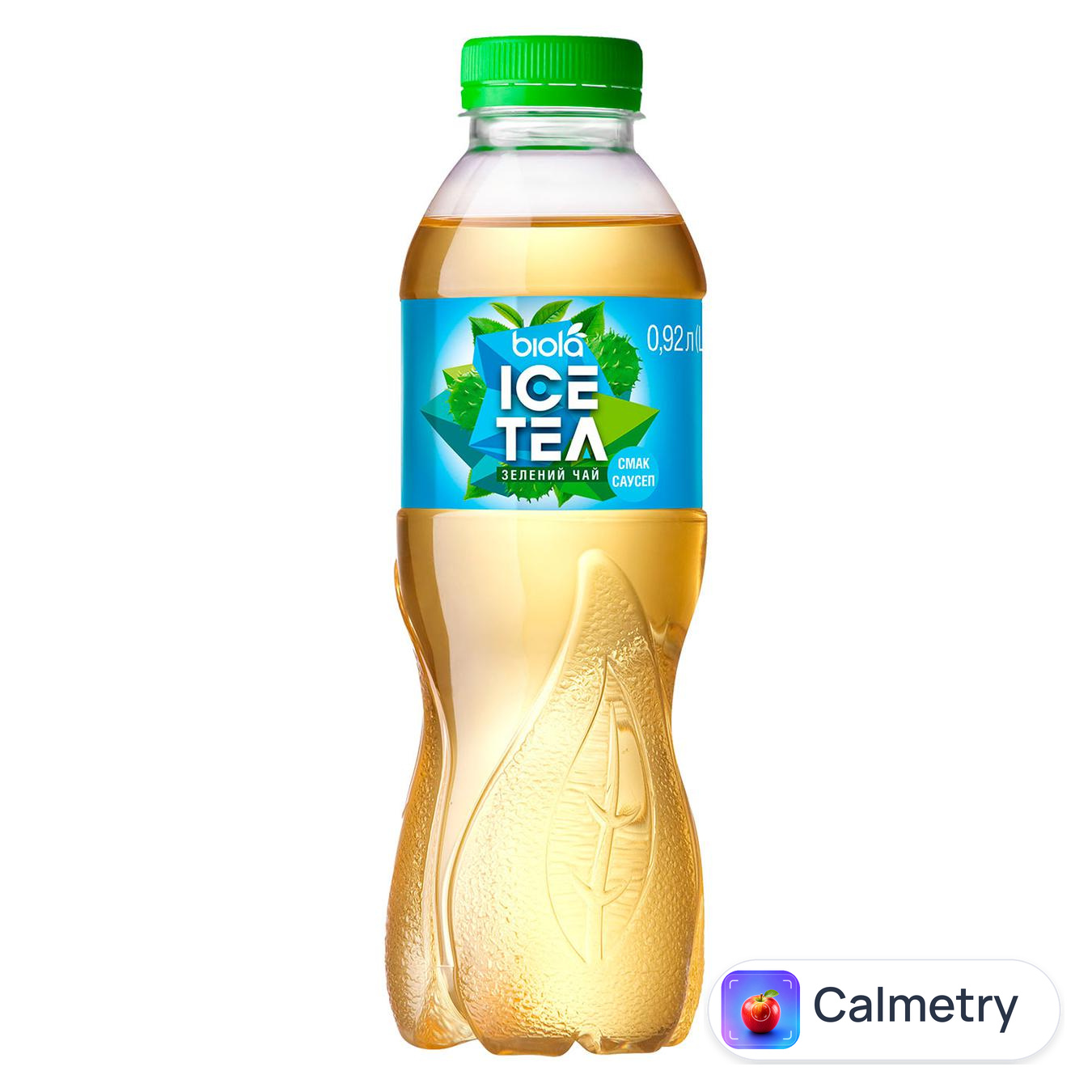 Чай зелений холодний Biola Ice Tea зі смаком саусеп 0,92л — фото продукту