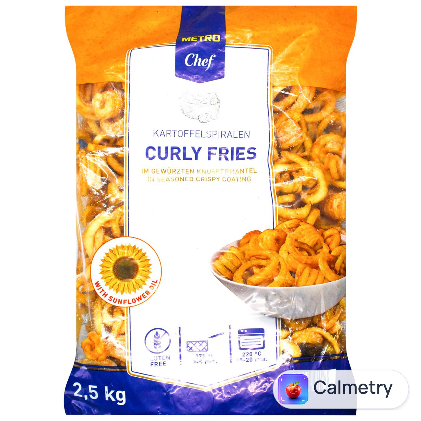 Картопля фрі Mеtro Chef у формі спіралі заморожена 2,5кг