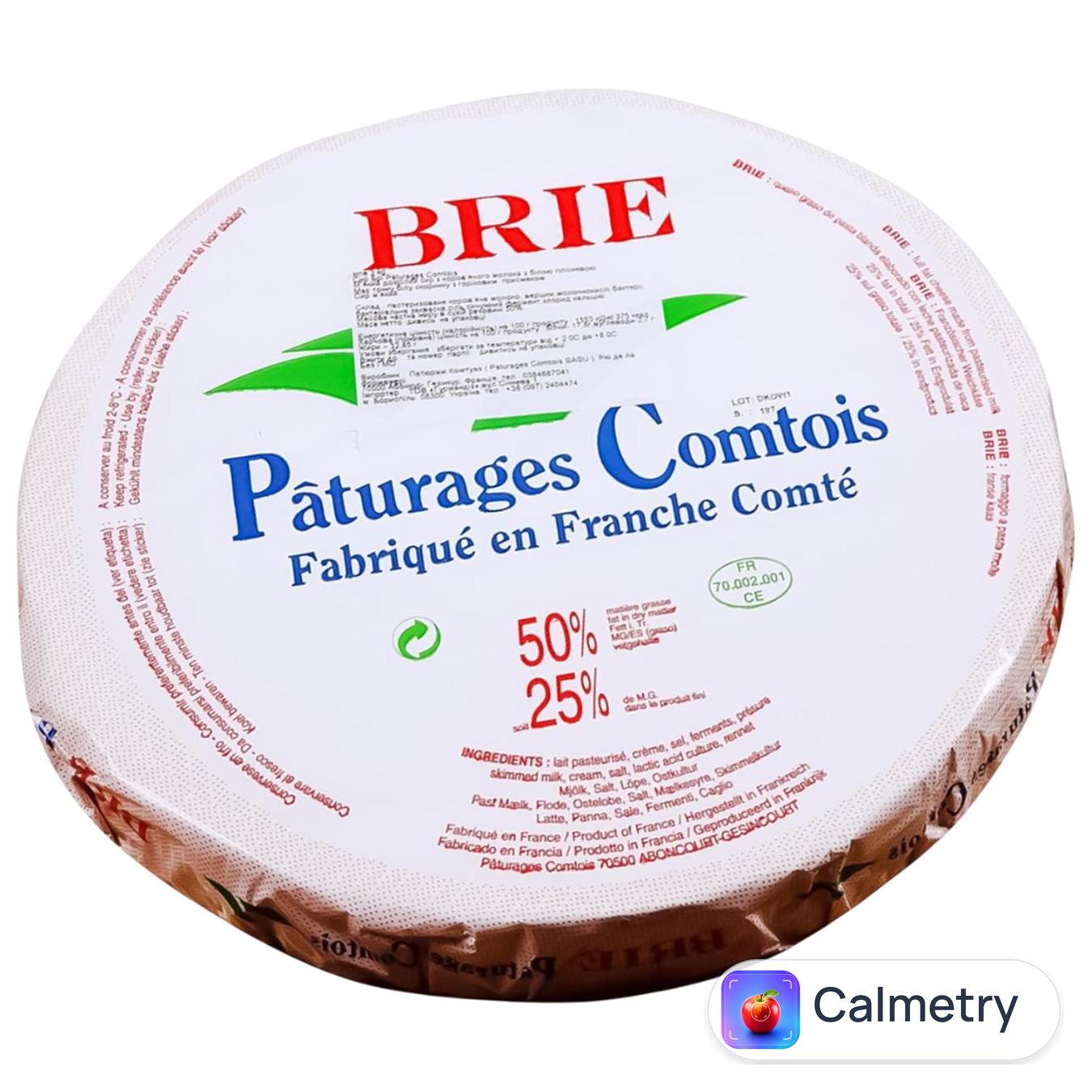 Сир Paturage Comtoise Brie 50% Paturages Comtois