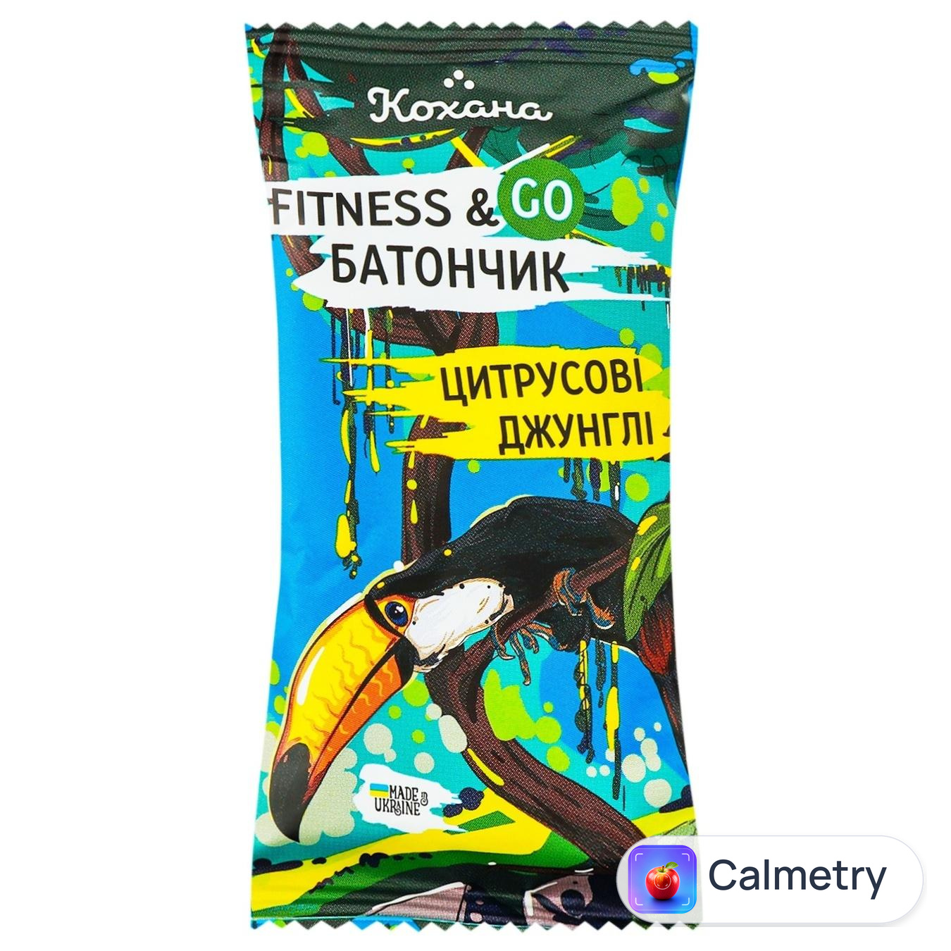 Батончик Кохана Fitness&Go Цитрусові Джунглі Кумкват 40г — фото продукту