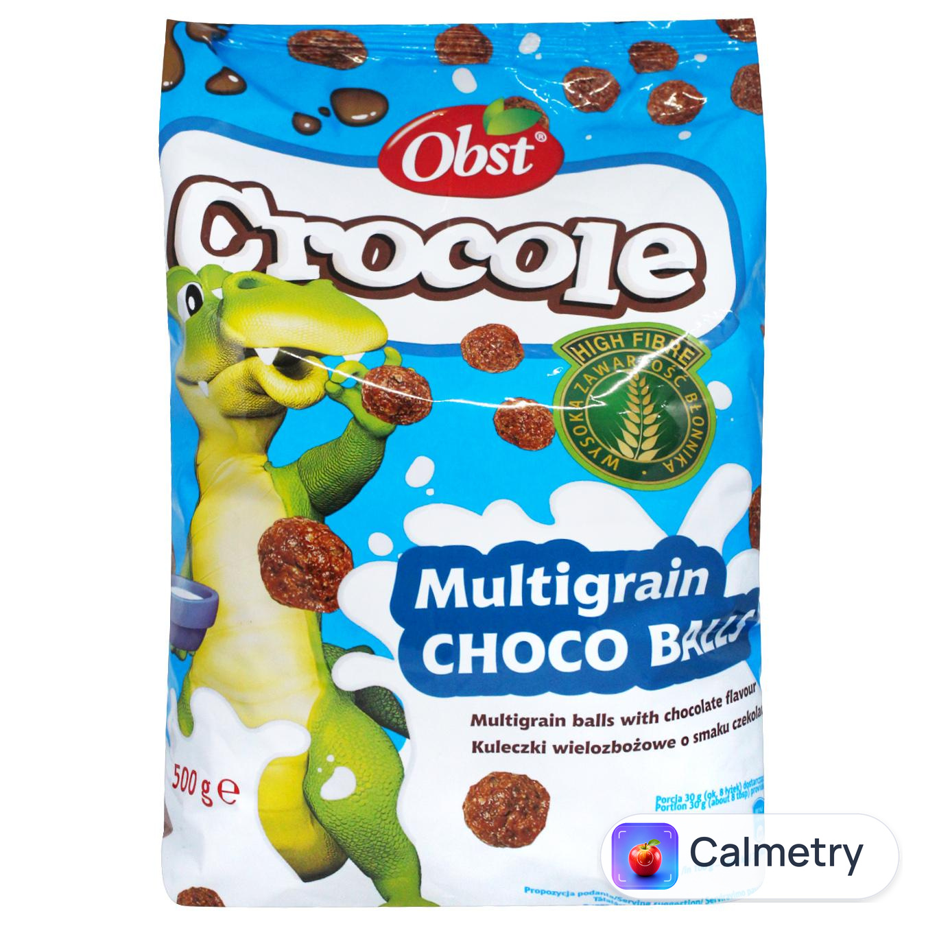Сніданок сухий Obst Crocole Кульки мультизернові з шоколадним смаком 500г