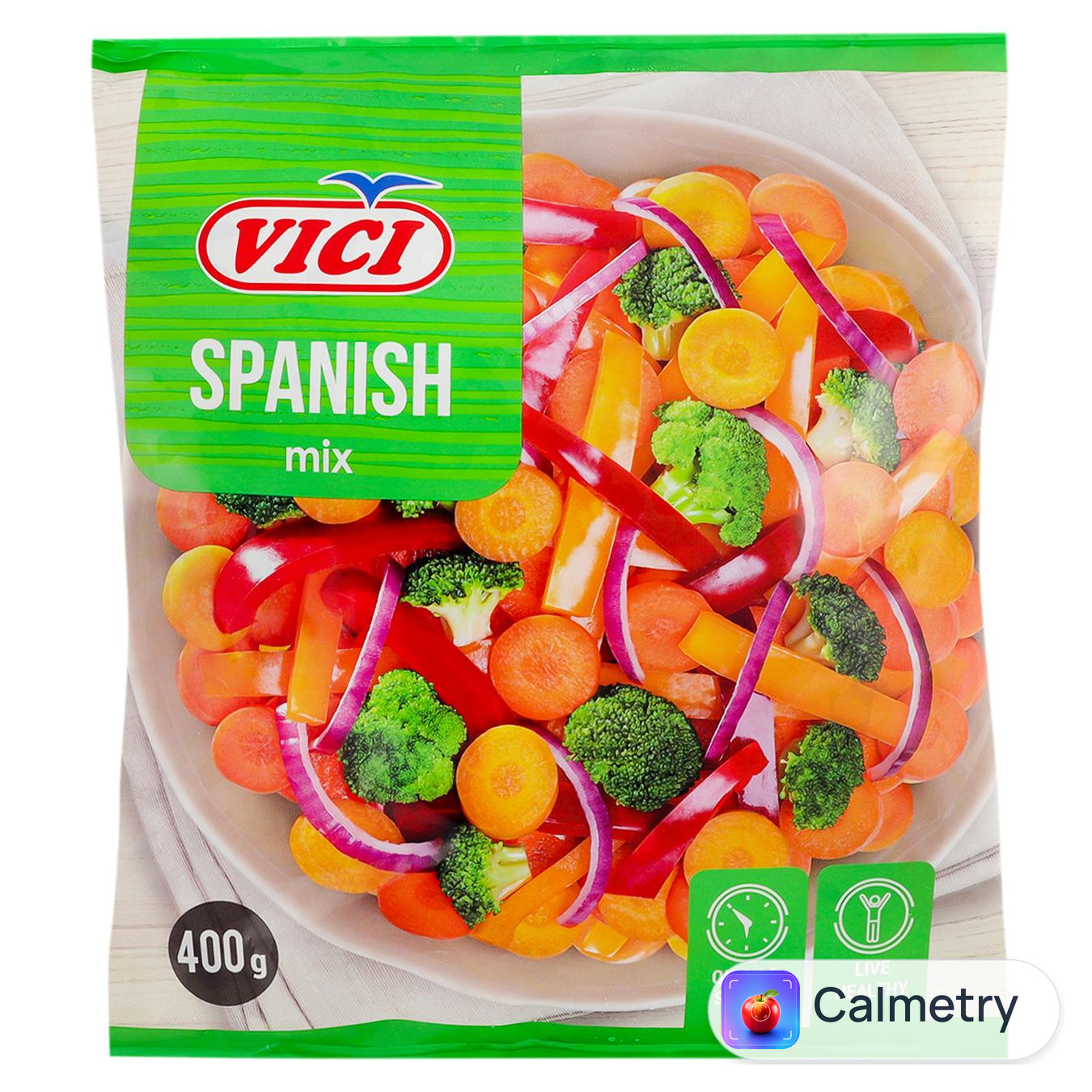 Суміш овочева Vici Spanish Mix заморожена 400г — фото продукту