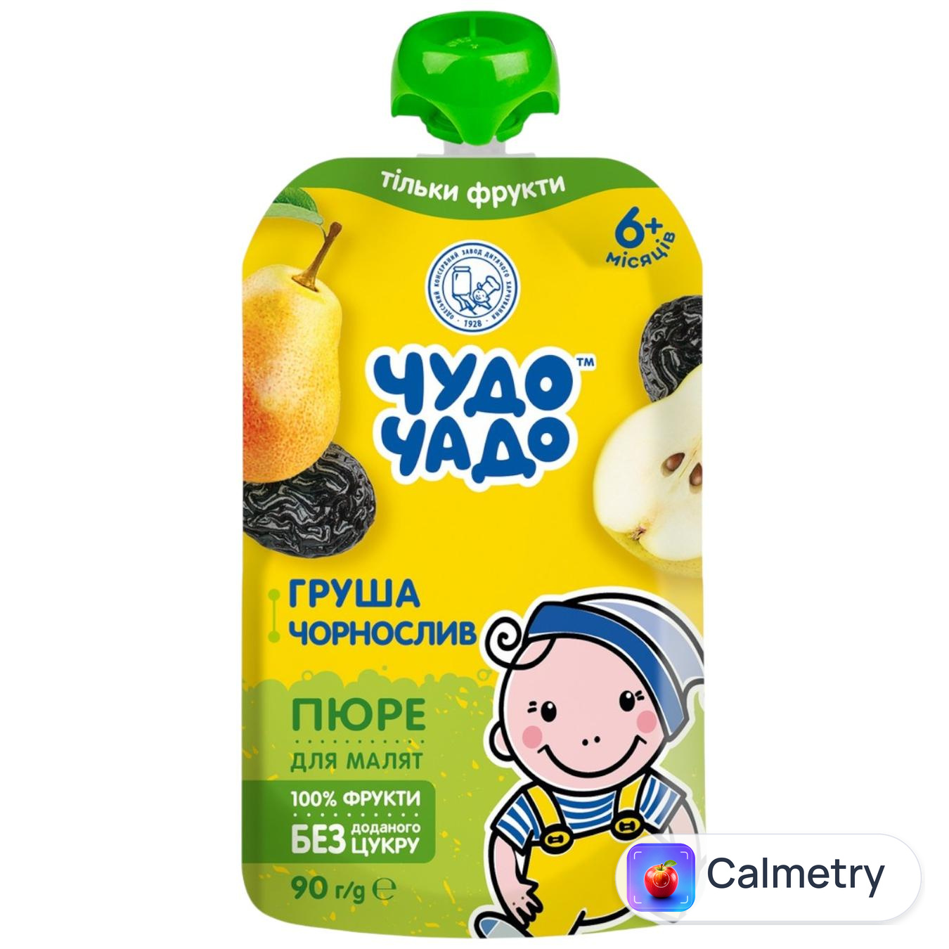 Пюре Чудо-Чадо з груш та чорносливу від 5-ти місяців 90г