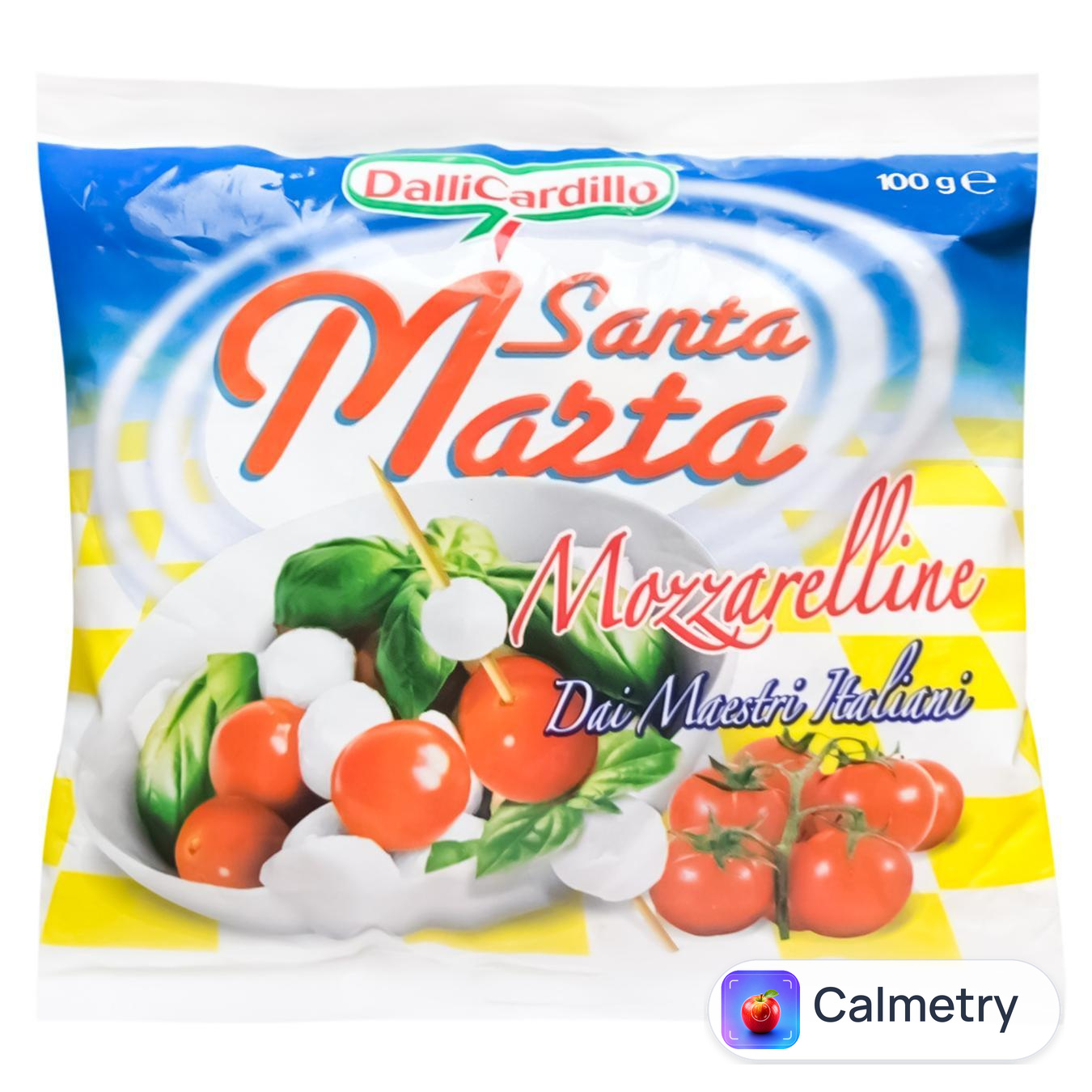Сир DalliCarillo Santa Marta Моцарелла 17% 100г — фото продукту