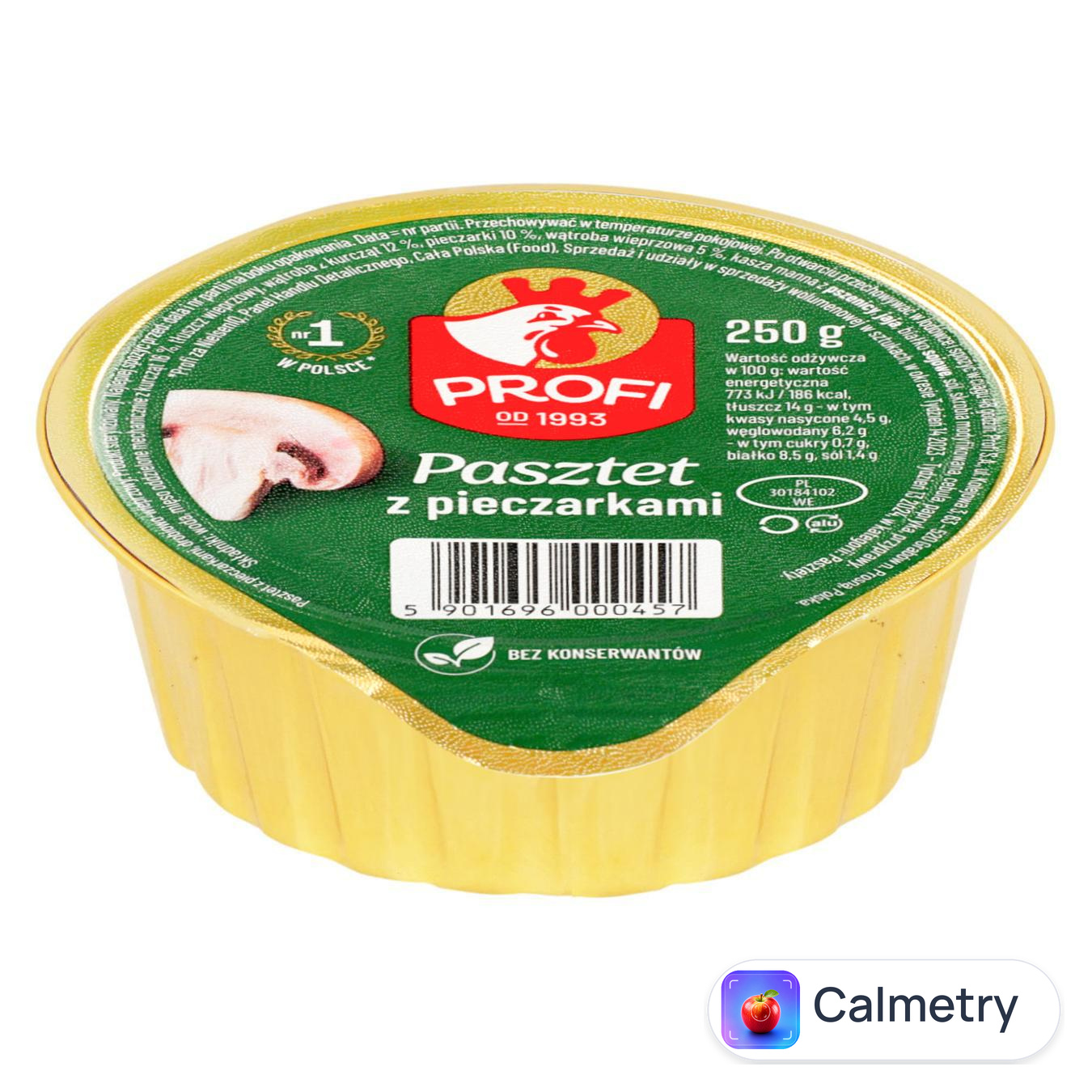 Паштет Profi з курячим м'ясом та грибами 250г — фото продукту