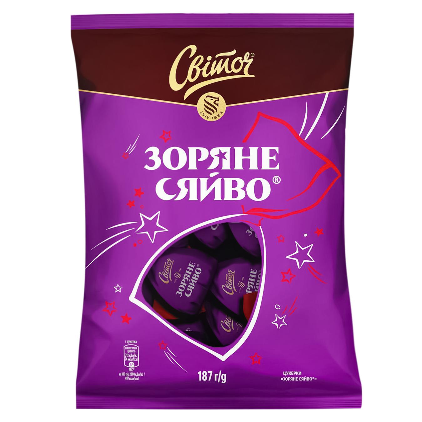 Цукерки СВІТОЧ® Зоряне сяйво® 187г — фото продукту