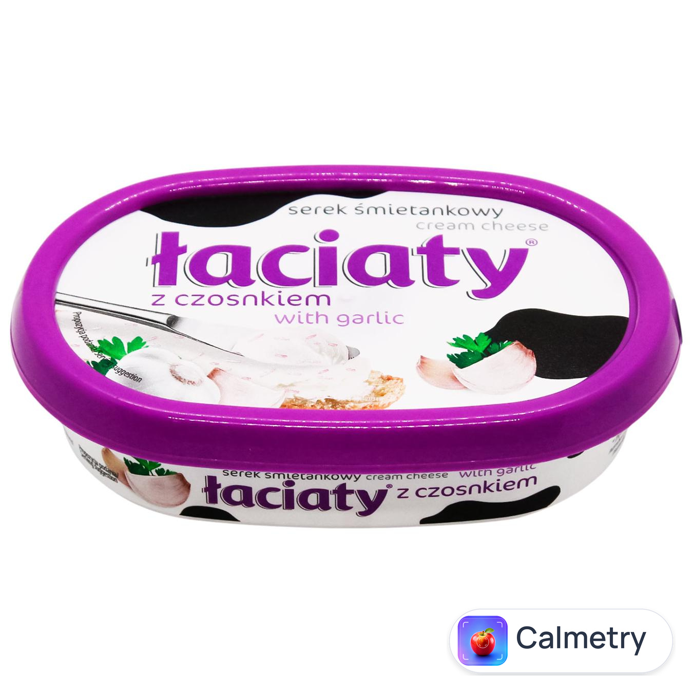 Крем-сир Laciaty вершковий з часником 135г