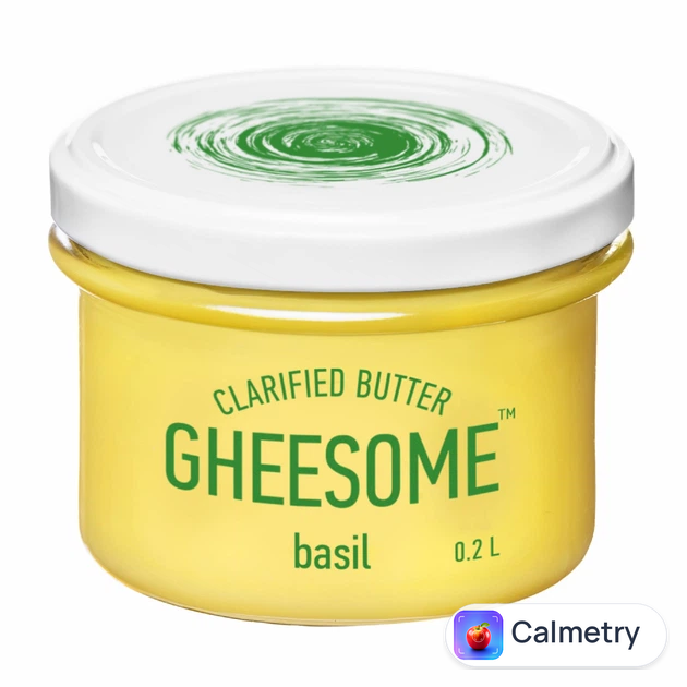 Масло гхі топлене з базиліком GHEESOME, 200 мл