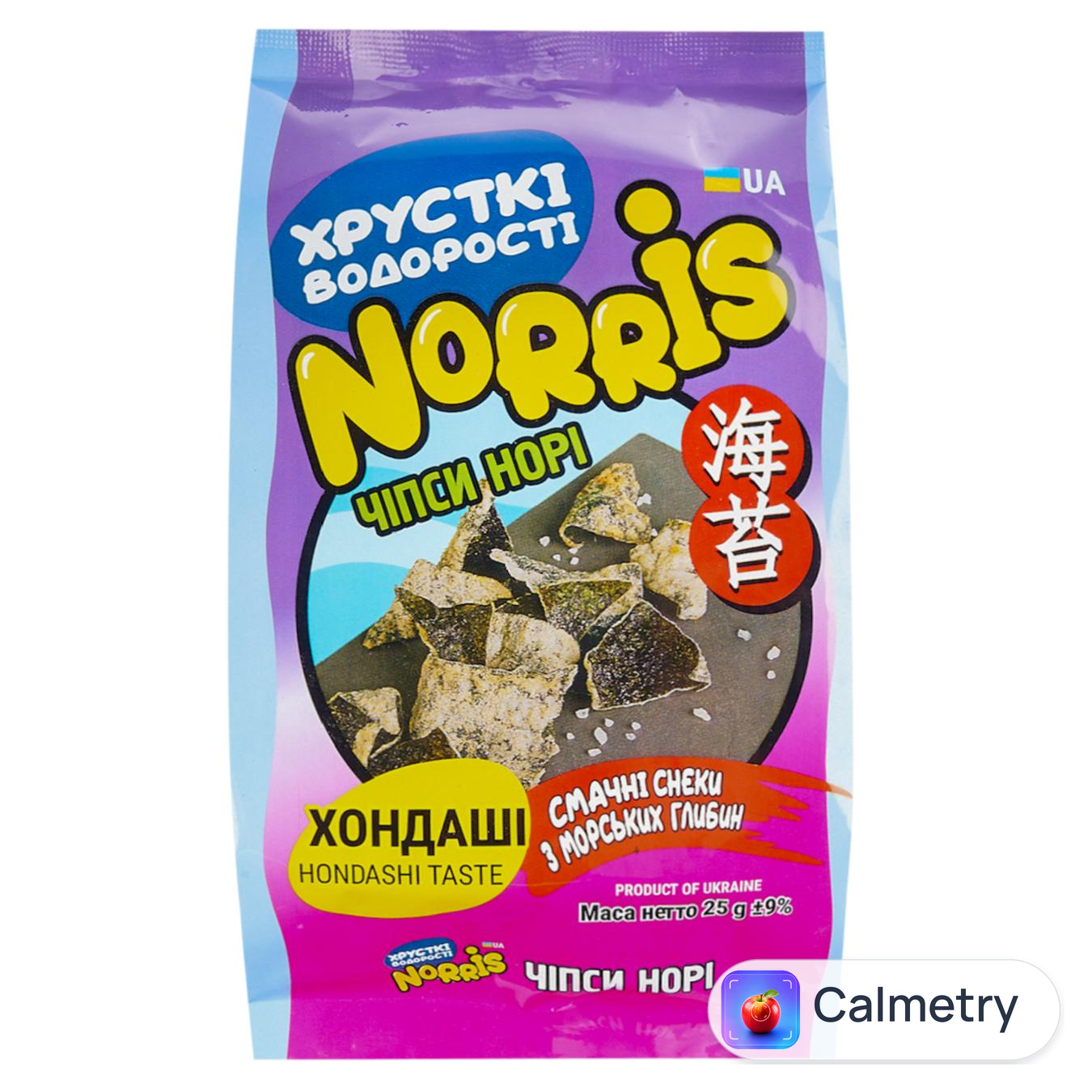 Чипси норі Norris з хондаші 25г — фото продукту