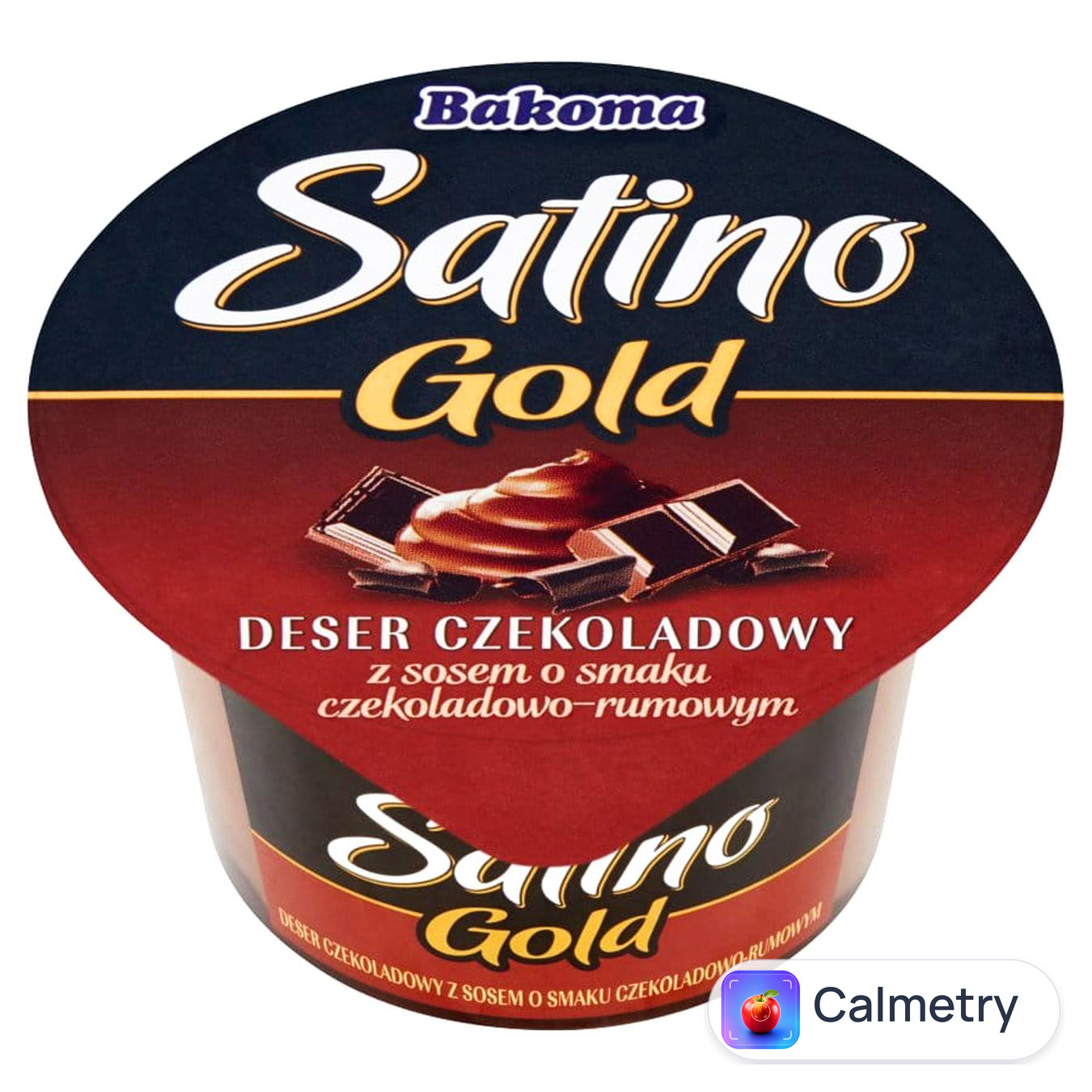 Десерт Bakoma Satino Gold з шоколадно-ромовим соусом 6,5% 135г