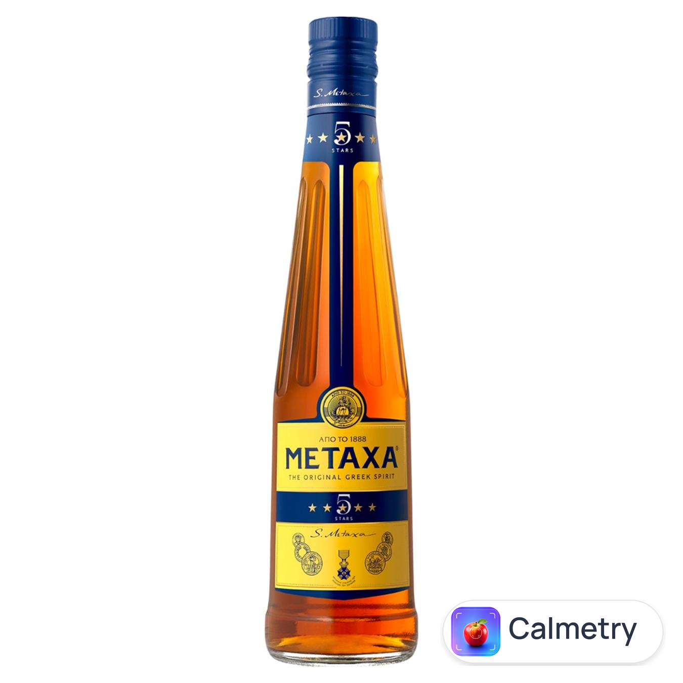 Бренді Metaxa 5 років 38% 0,5л — фото продукту