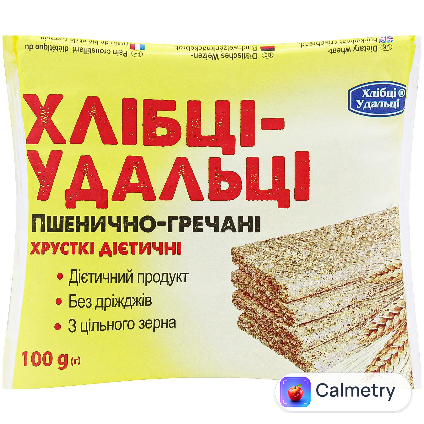 Хлібці Хлібці-Удальці пшенично-гречані дієтичні 100г