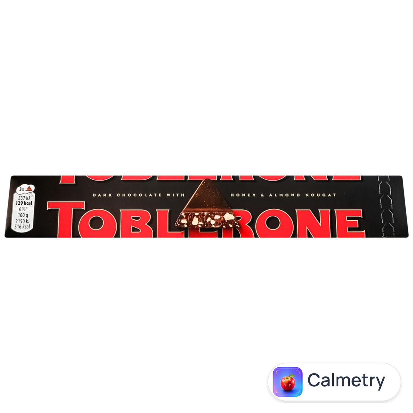 Шоколад чорний Toblerone з медом та мигдальною нугою 100г — фото продукту