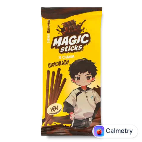 Соломка KBV Magic sticks глазур зі смаком шоколаду