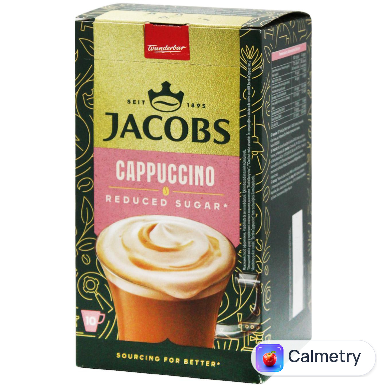 Напій кавовий Jacobs Unsweetened Cappuccino без цукру 14г*10шт