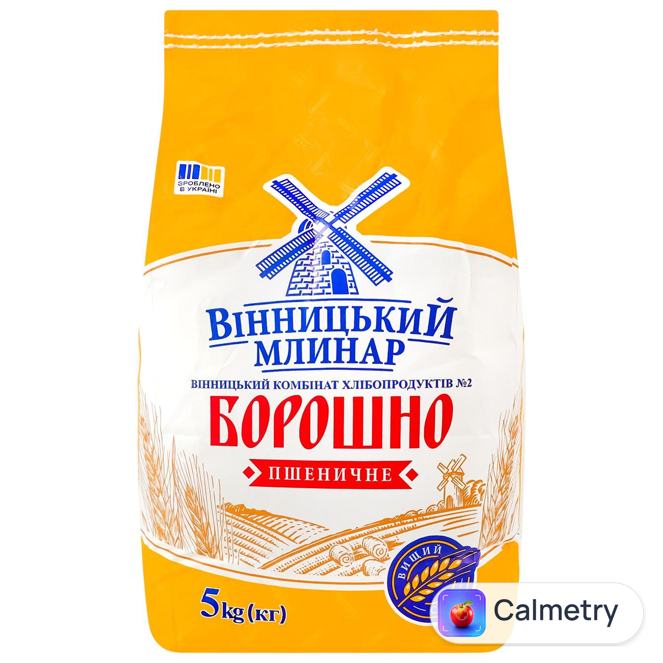 Борошно пшеничне Вінницький Млинар вищий сорт 5кг